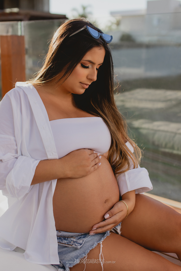 ensaio gestante condominio velas da marina praia de capão da canoa
