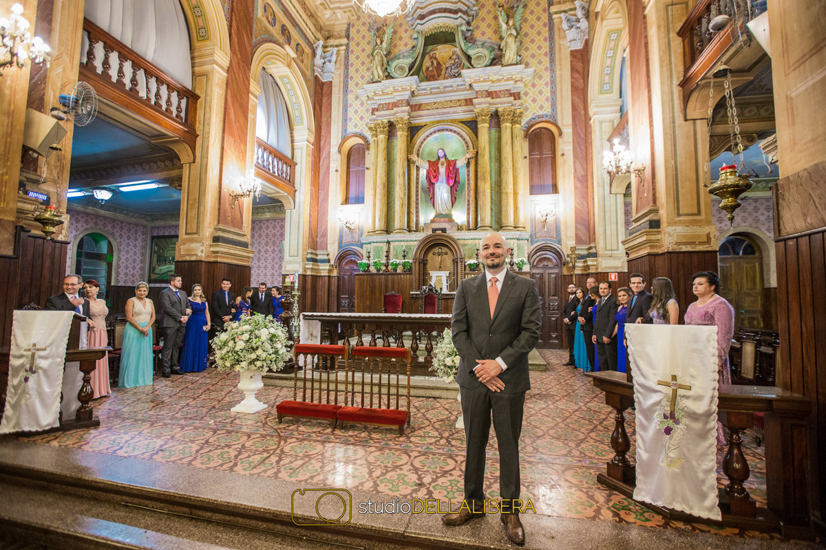 Casamento-Igrja dos Frades-Piracicaba-Noivo-Altar-Decoração-Fotografo de Casamento-fotos