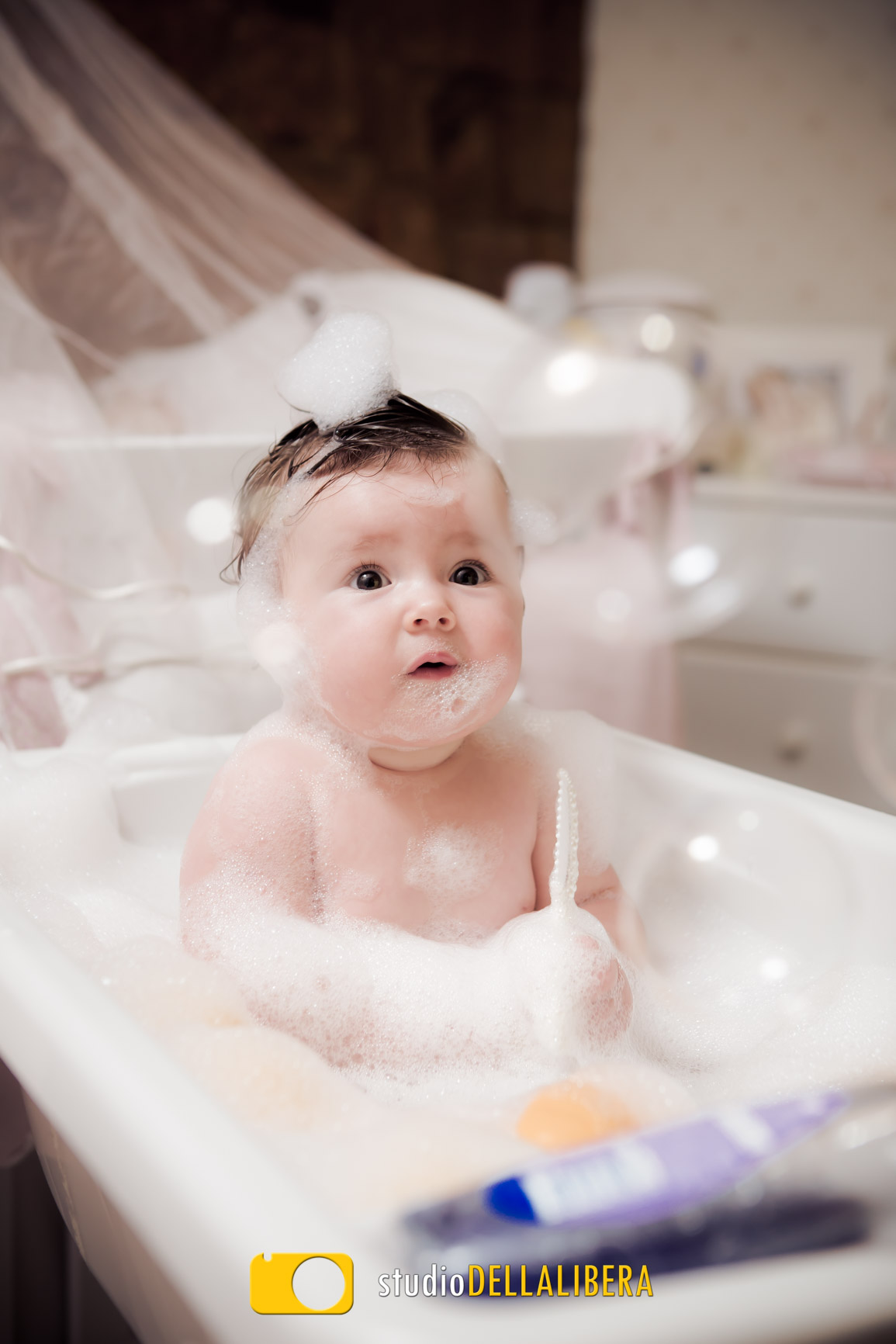 Sessão studio-Life stile-Luisa-Bebê-Banho-acompanhamento-Piracicaba-fotografo-foto