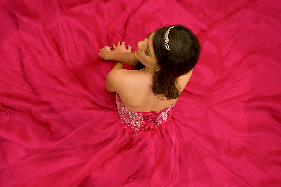 ensaio 15 anos debutante vestido longo rosa pink