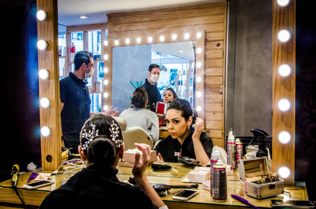 Making Of fotografia PB preparação da noiva casamento em niterói salão espaço fenix maquiagem