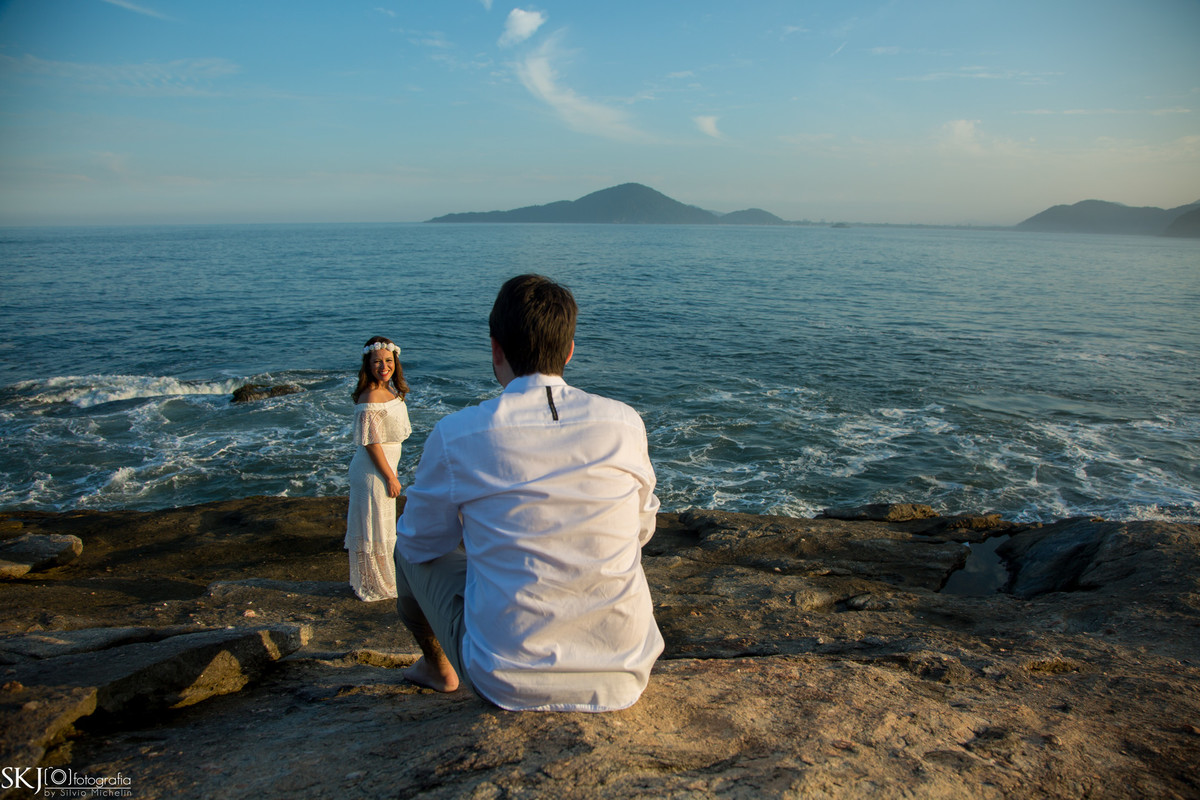 SKJ Fotografia - Ensaio pré wedding - Praia das conchas - Guarujá - SP