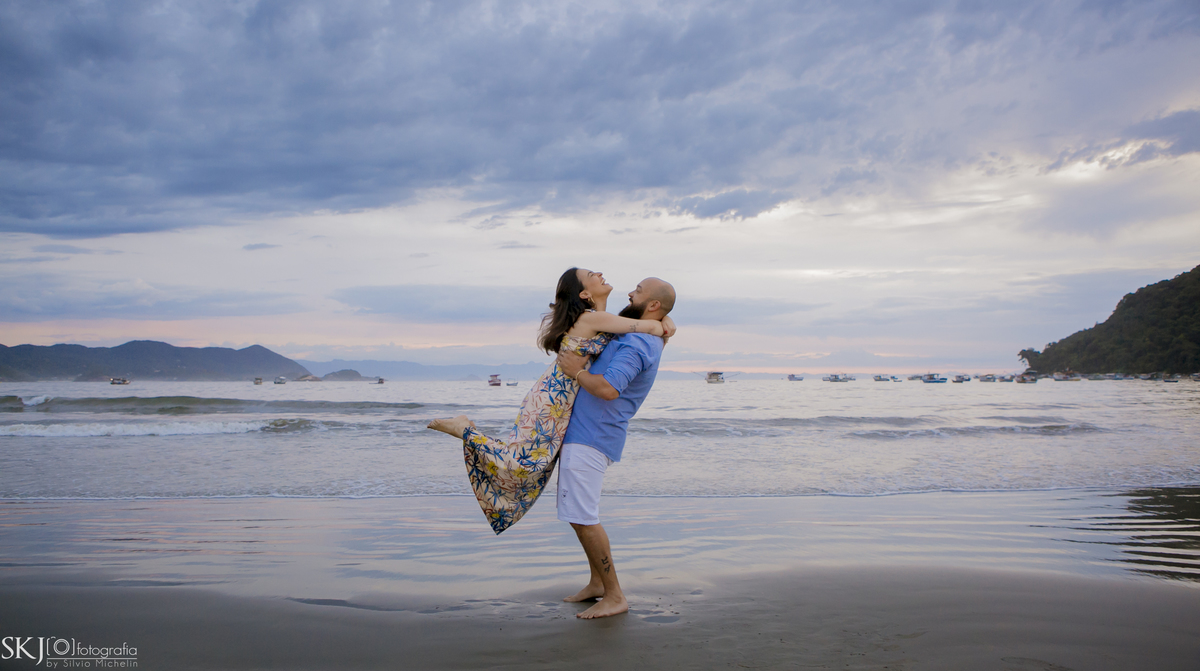 SKJ Fotografia - Pré Wedding - Praia das Conchas - Guarujá - SP