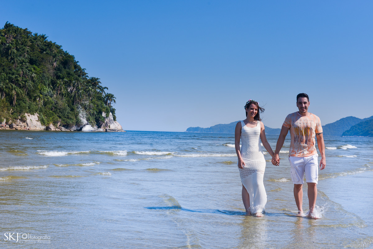 SKJ Fotografia Ensaio Pre Casamento realizado no Emissário Submarino de Santos.