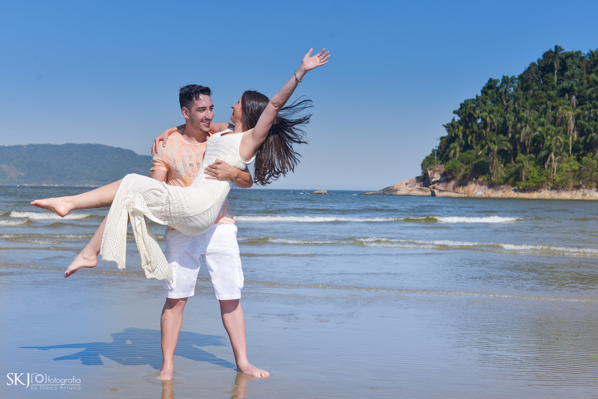 SKJ Fotografia Ensaio Pre Casamento realizado no Emissário Submarino de Santos.