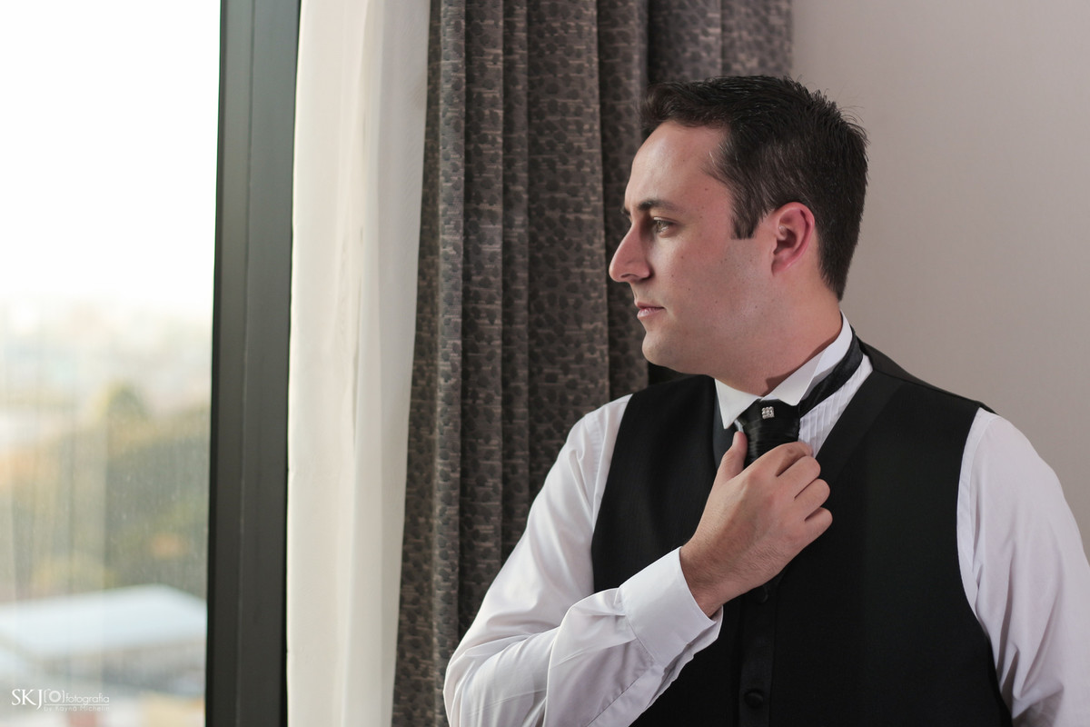 SKJ Fotografia - making of noivo - Hotel Tryp