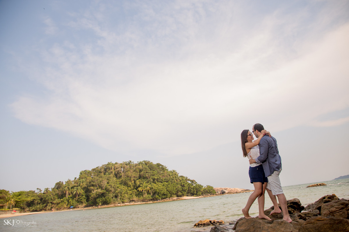SKJ Fotografia - Ensaio Pré-Wedding - Praia de São Pedro - Guarujá - SP