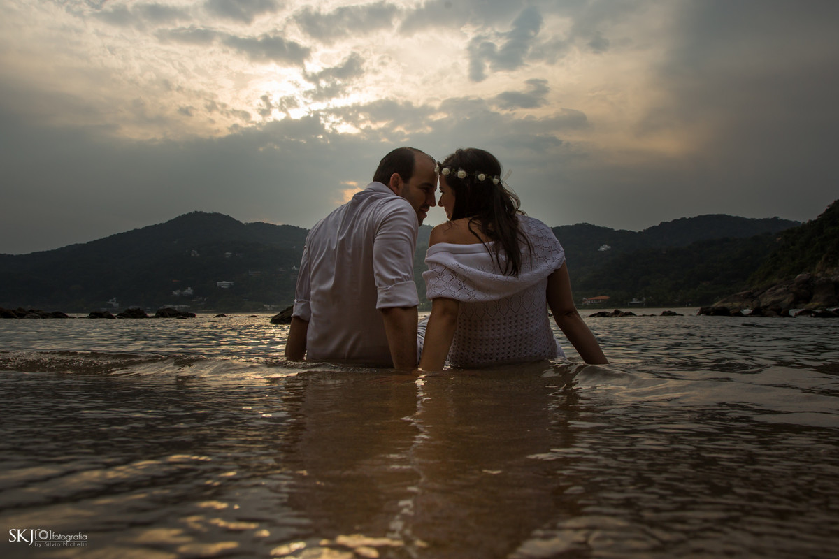 SKJ Fotografia - Ensaio Pré-Wedding - Praia de São Pedro - Guarujá - SP