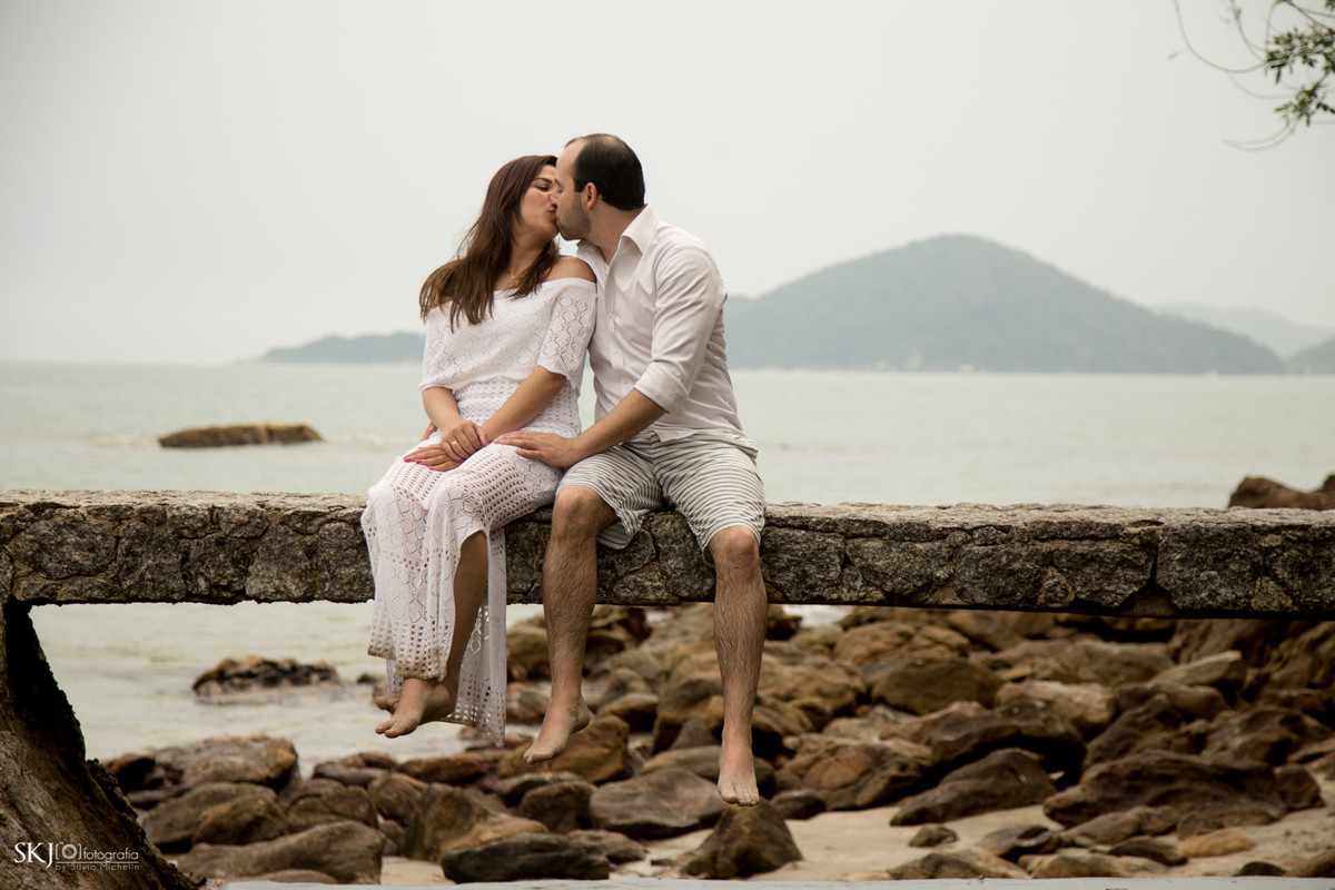 SKJ Fotografia - Ensaio Pré-Wedding - Praia de São Pedro - Guarujá - SP
