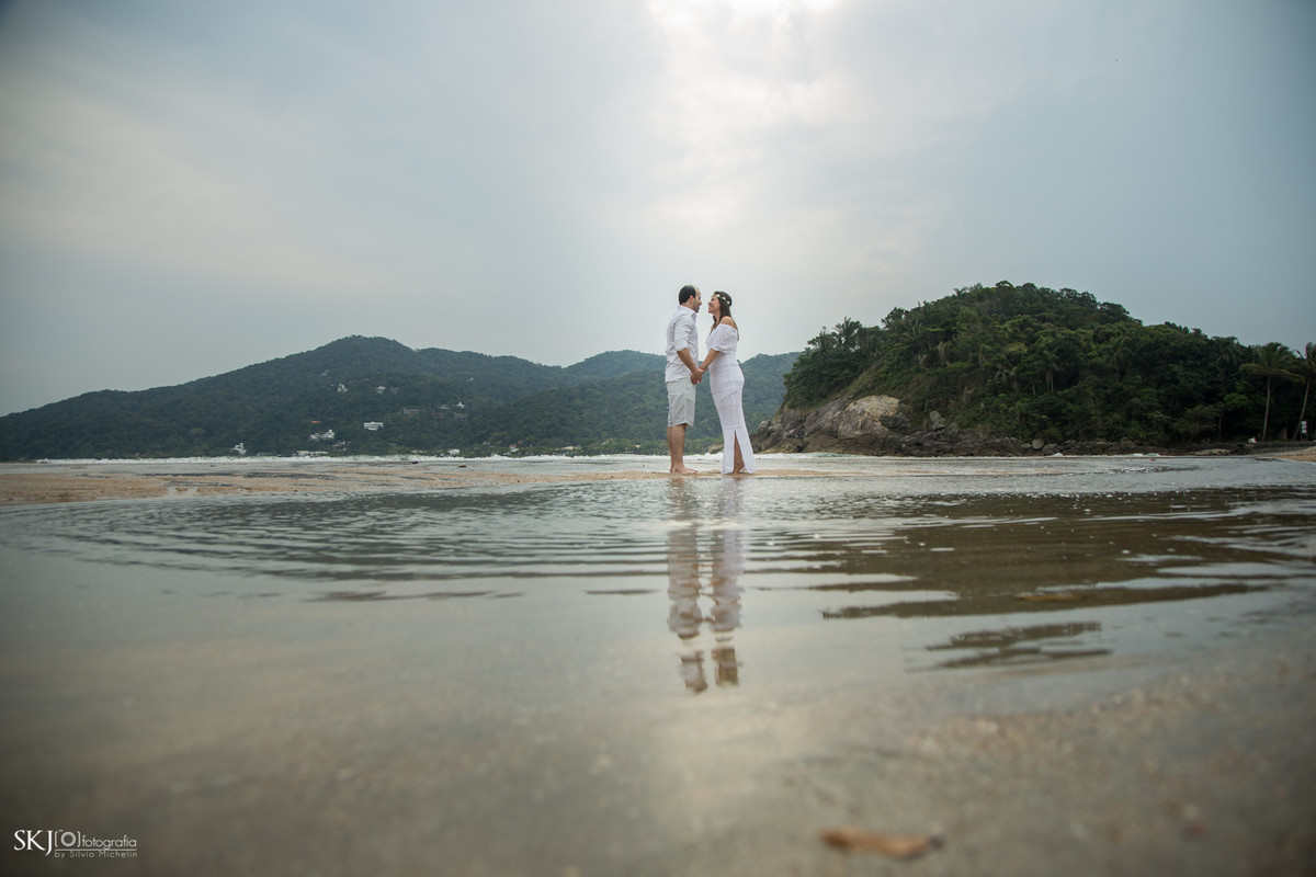 SKJ Fotografia - Ensaio Pré-Wedding - Praia de São Pedro - Guarujá - SP