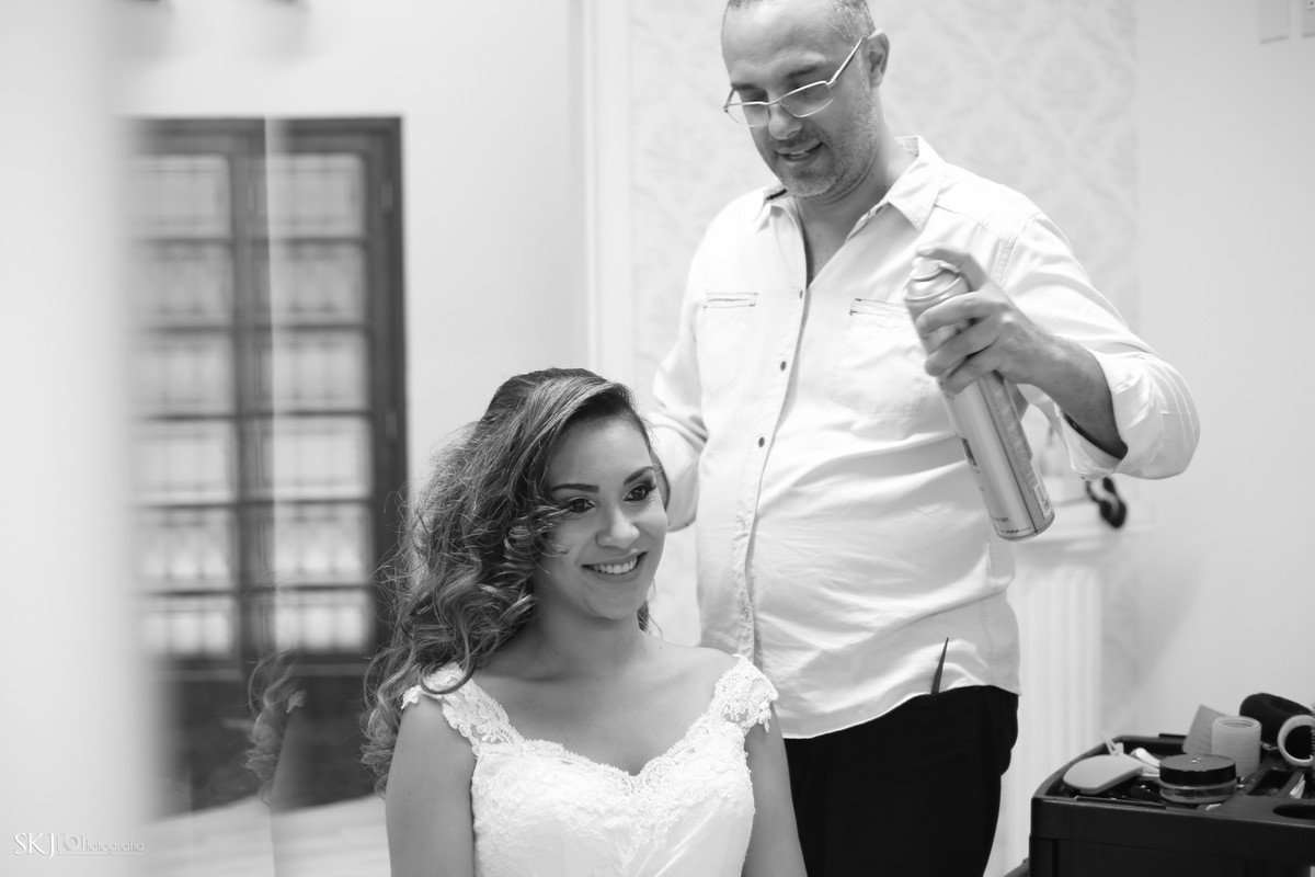 SKJ Fotografia - Making of noiva - Alessandro Galafassi Hair Company - Jundiaí - SP