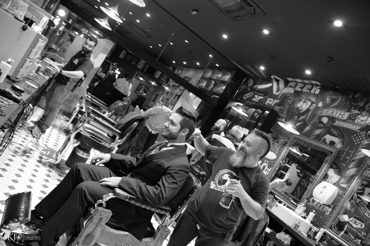 SKJ Fotografia - Making of noivo: Bravo Barbearia - Tatuapé - SP