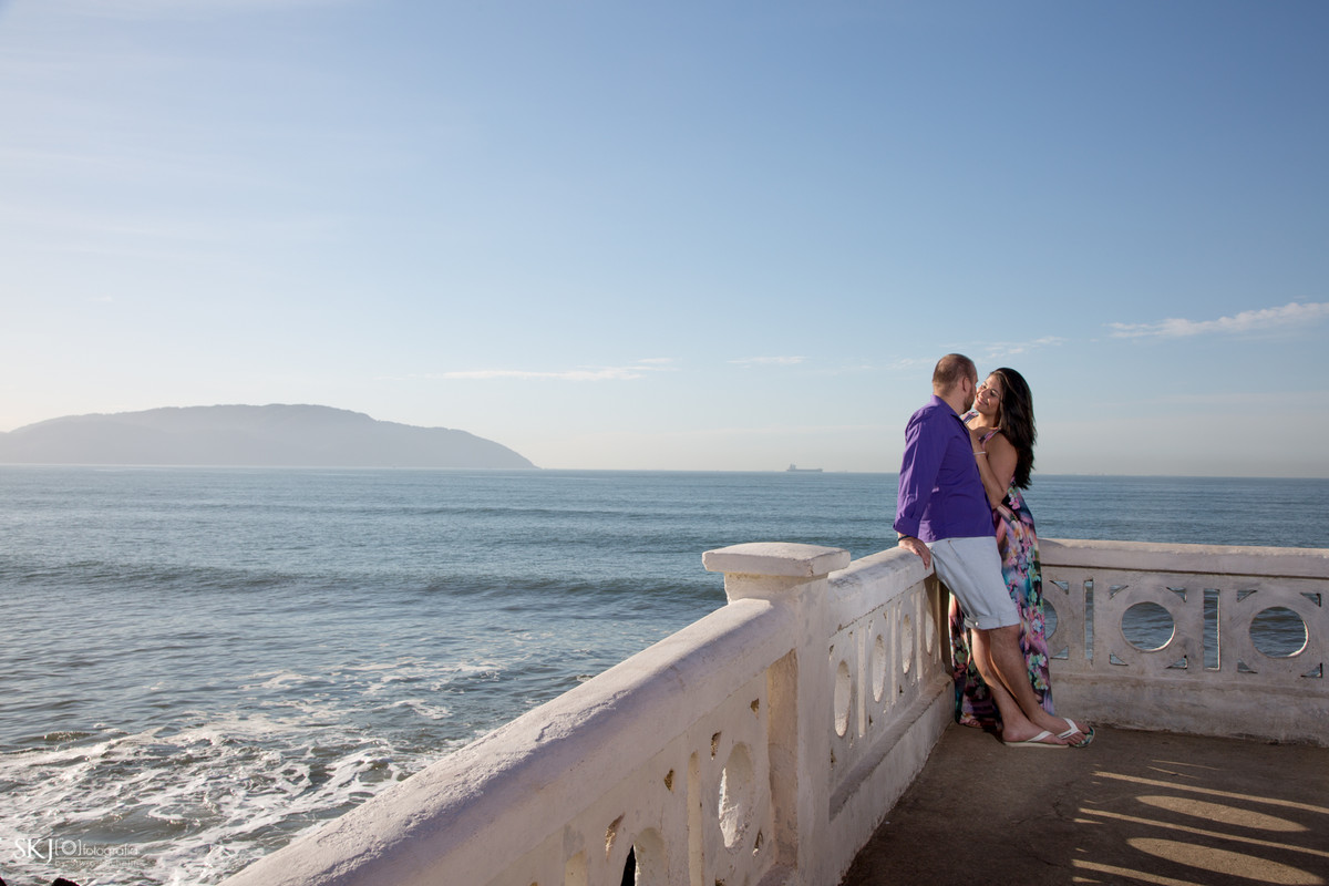 SKJ Fotografia - Ensaio pré wedding - Praia José Menino  - Santos - SP