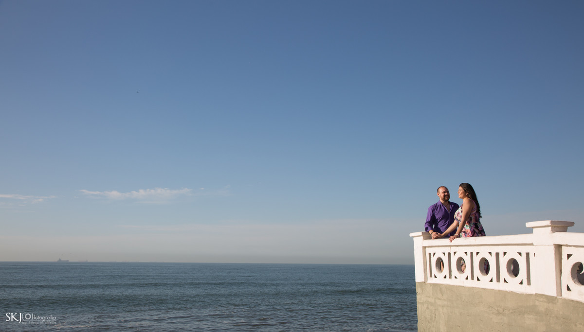 SKJ Fotografia - Ensaio pré wedding - Praia José Menino  - Santos - SP