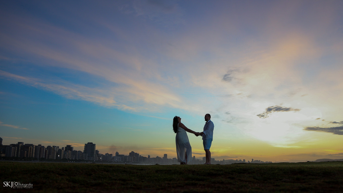 SKJ Fotografia - Ensaio pré wedding - Praia José Menino  - Santos - SP