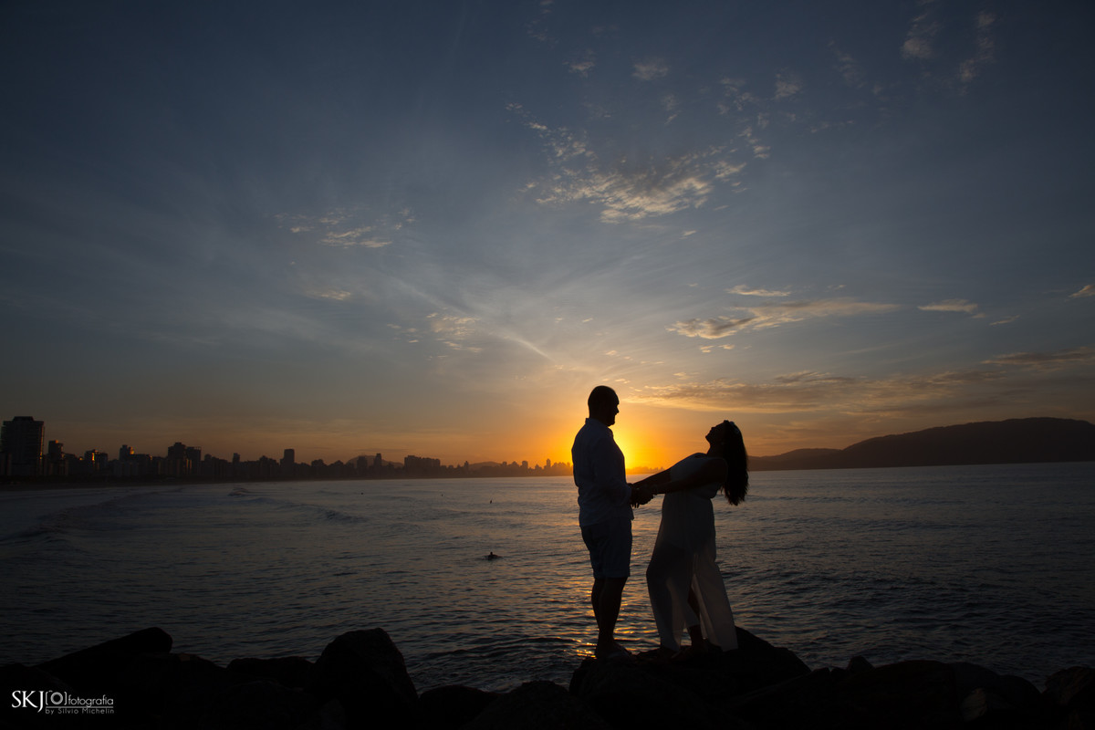 SKJ Fotografia - Ensaio pré wedding - Praia José Menino  - Santos - SP