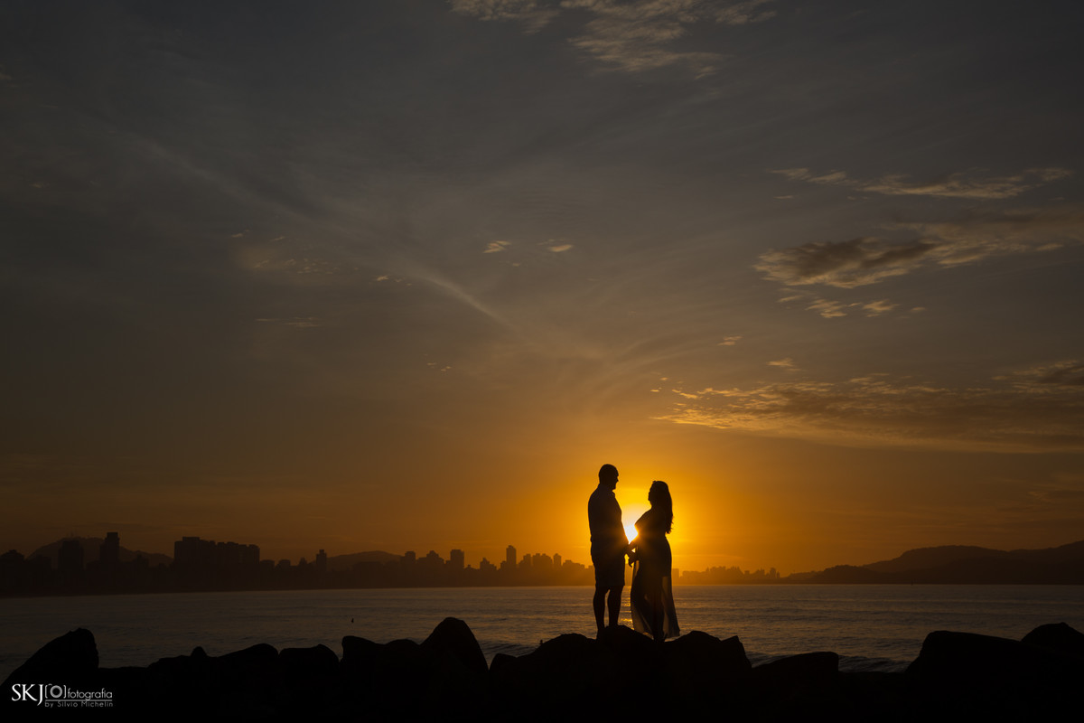 SKJ Fotografia - Ensaio pré wedding - Praia José Menino  - Santos - SP