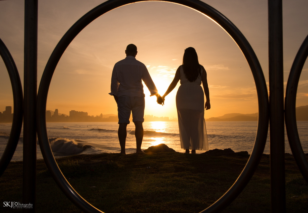 SKJ Fotografia - Ensaio pré wedding - Praia José Menino  - Santos - SP