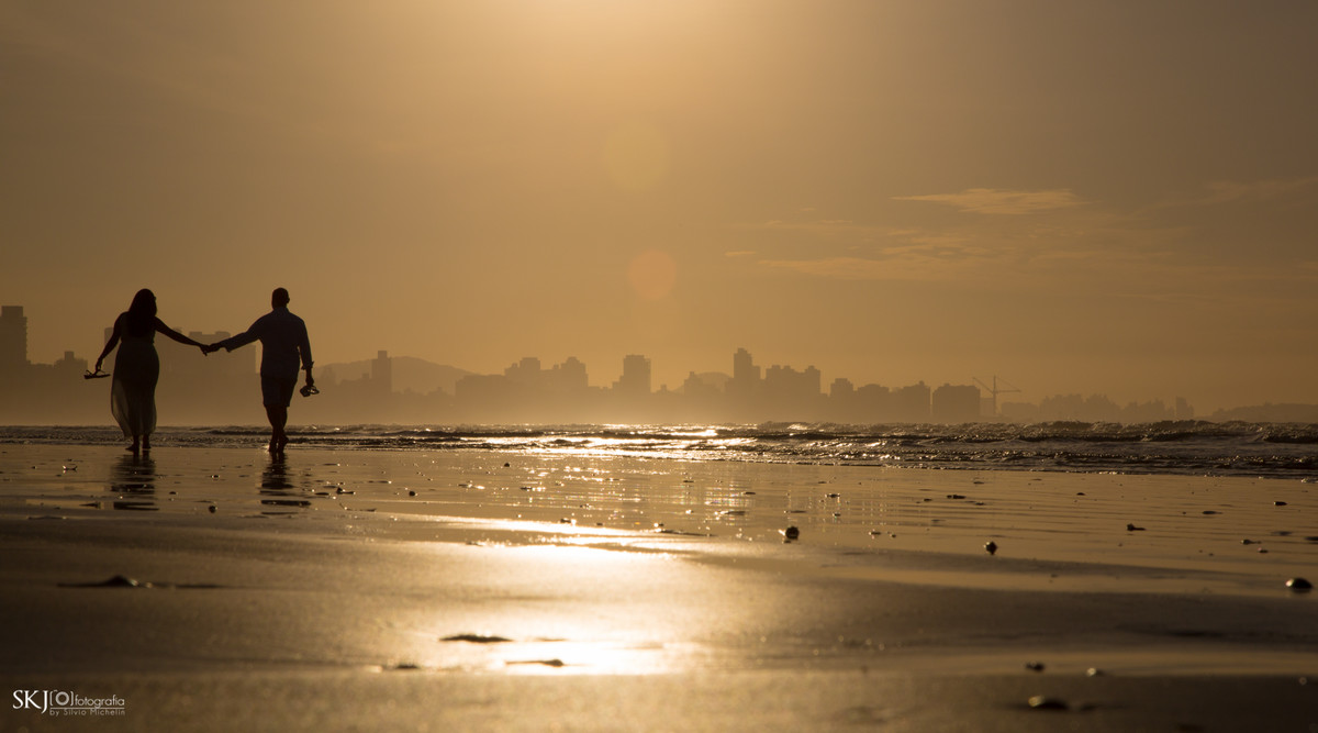 SKJ Fotografia - Ensaio pré wedding - Praia José Menino  - Santos - SP