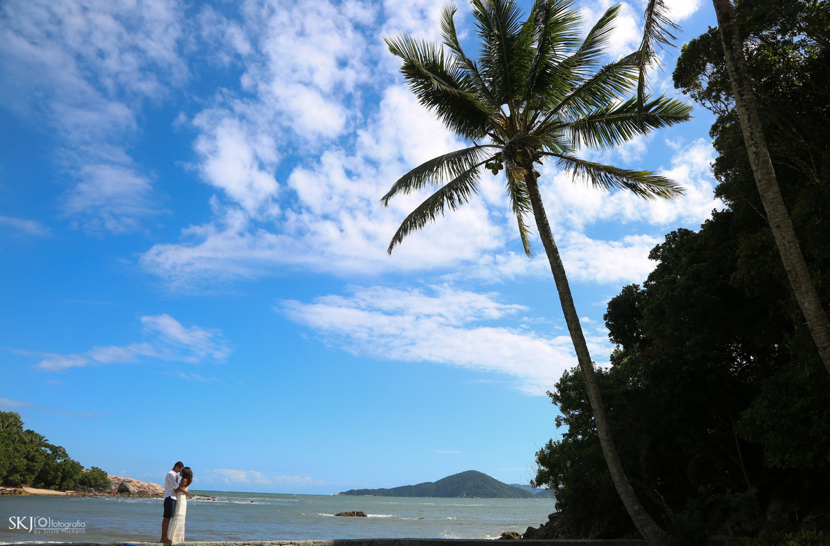 SKJ Fotografia - nsaio Pré Wedding - Praia das Conchas - Guarujá - SP