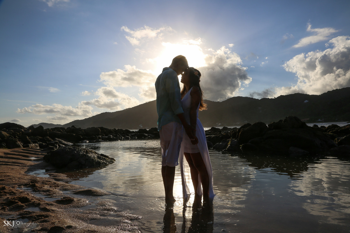 SKJ Fotografia - nsaio Pré Wedding - Praia das Conchas - Guarujá - SP
