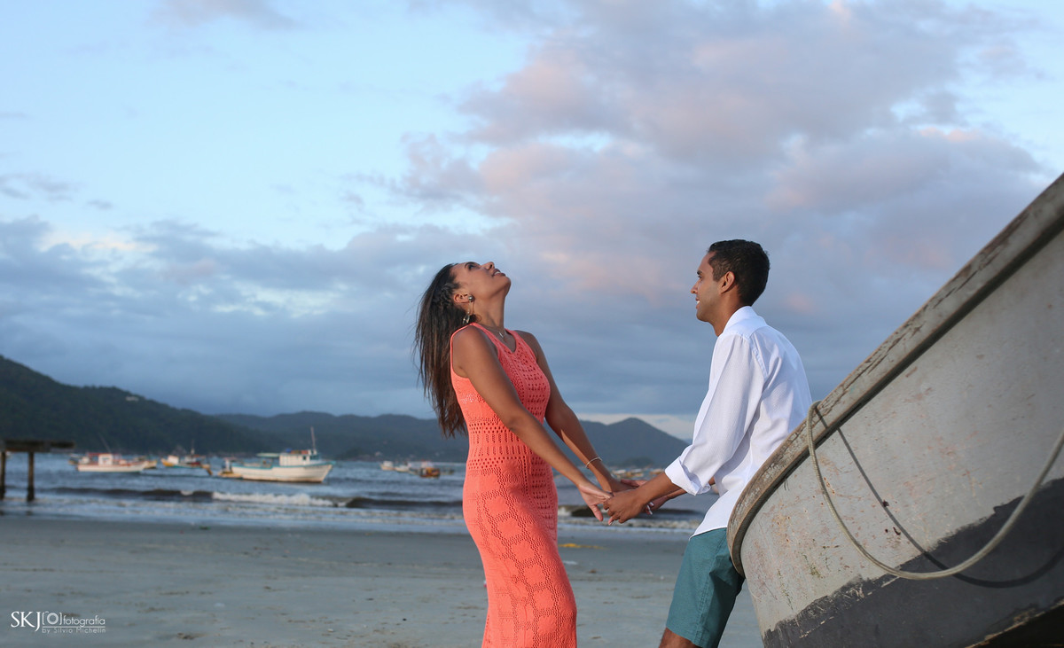 SKJ Fotografia - nsaio Pré Wedding - Praia das Conchas - Guarujá - SP