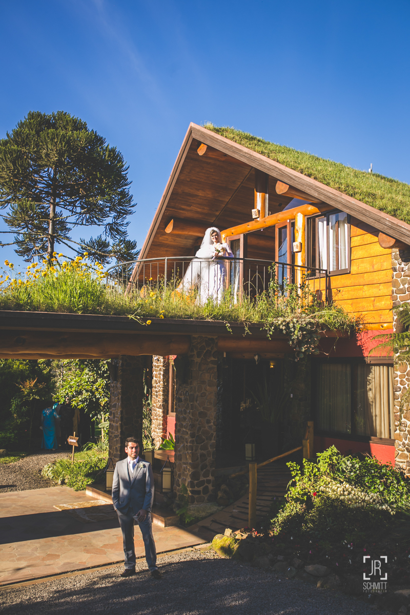 noiva e noivo na mesma foto sem ser visto antes do casamento