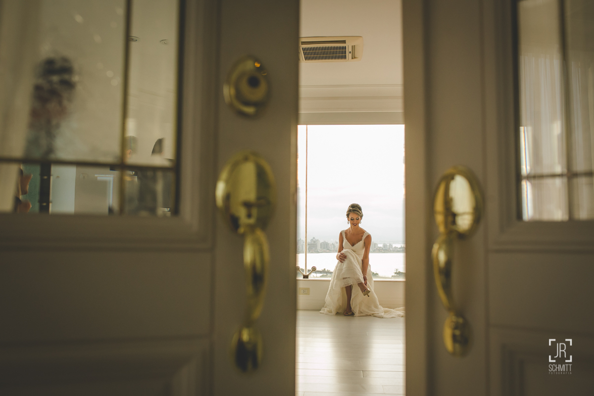 noiva se arrumando no hotel intercity florianópolis - sc