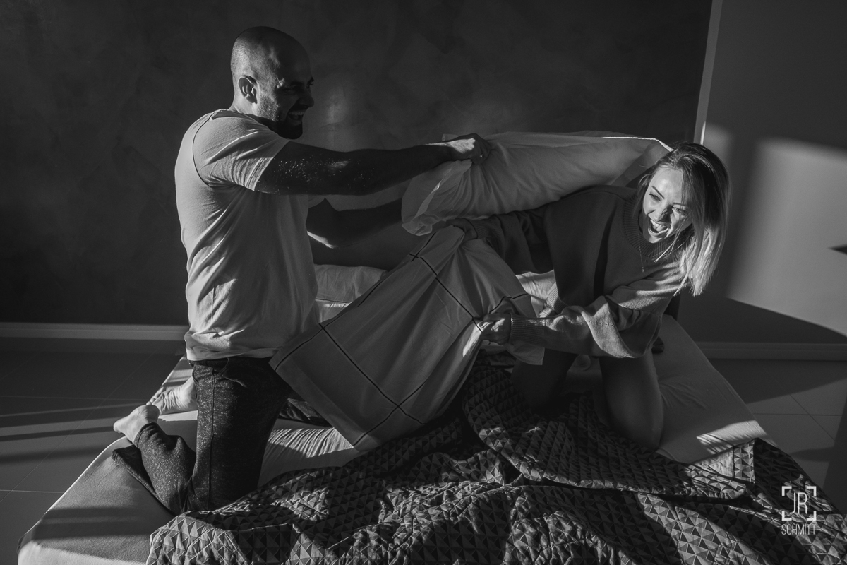 guerra de travesseiros