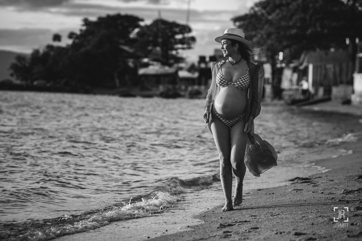 Ensaio gestante na praia