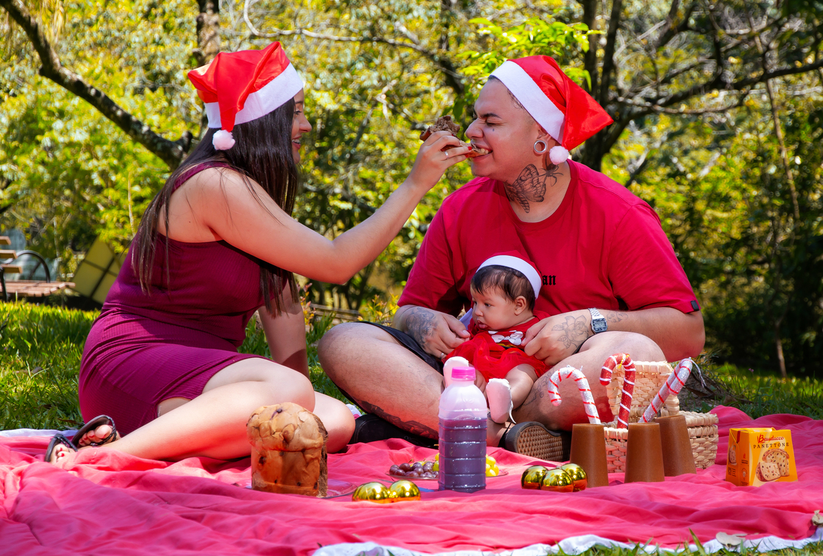 Ensaio externo em família feito no parque chico mendes em sorocaba/sp