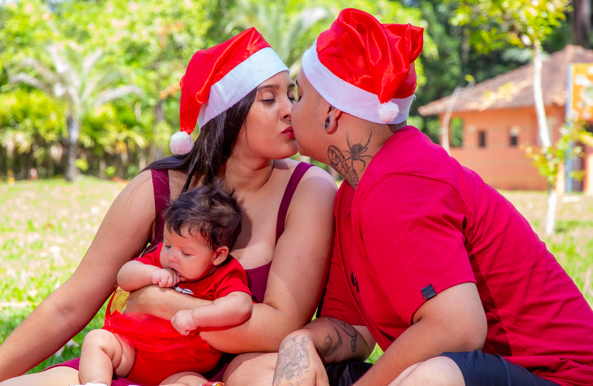 Ensaio externo em família feito no parque chico mendes em sorocaba/sp