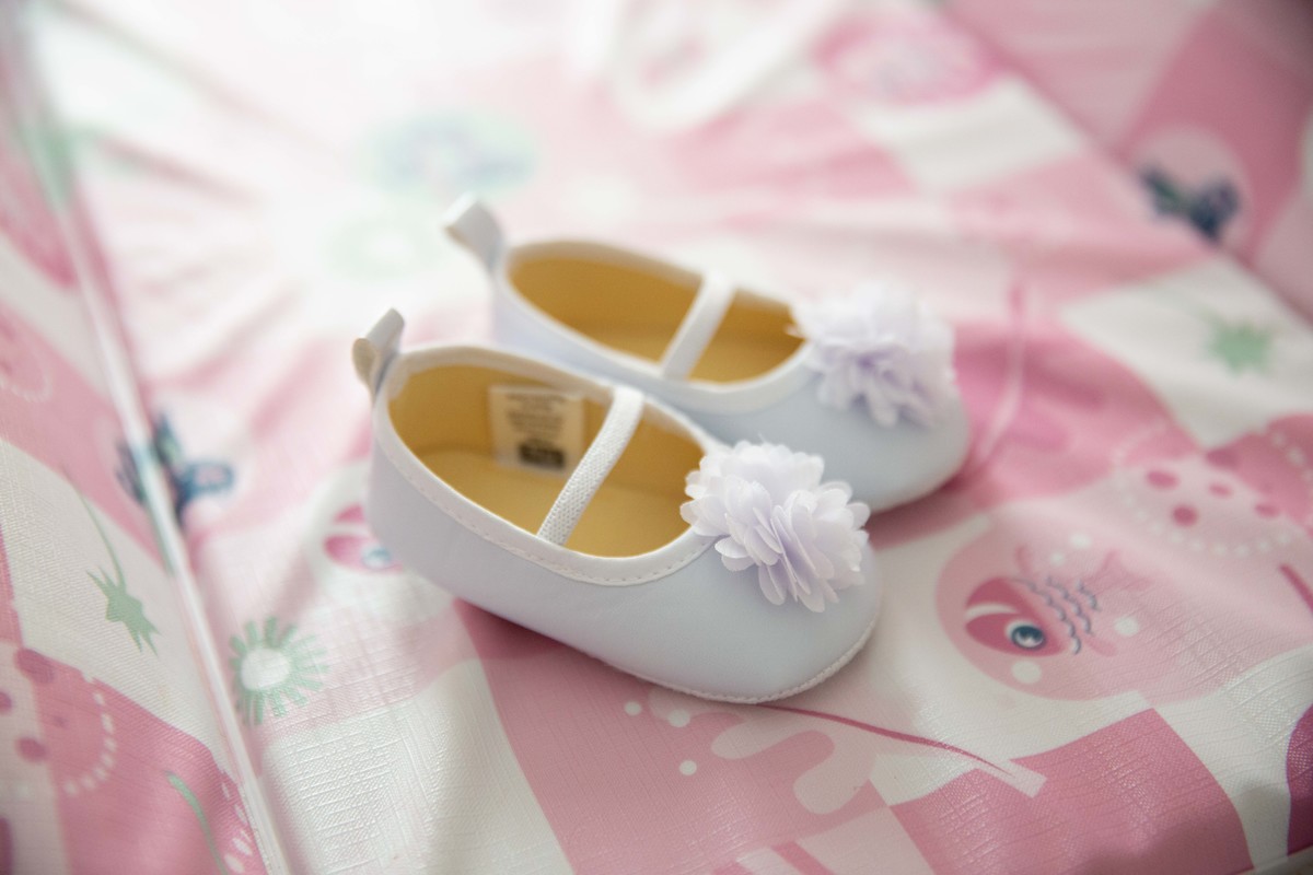 sapatinho da bebe para usar no batismo