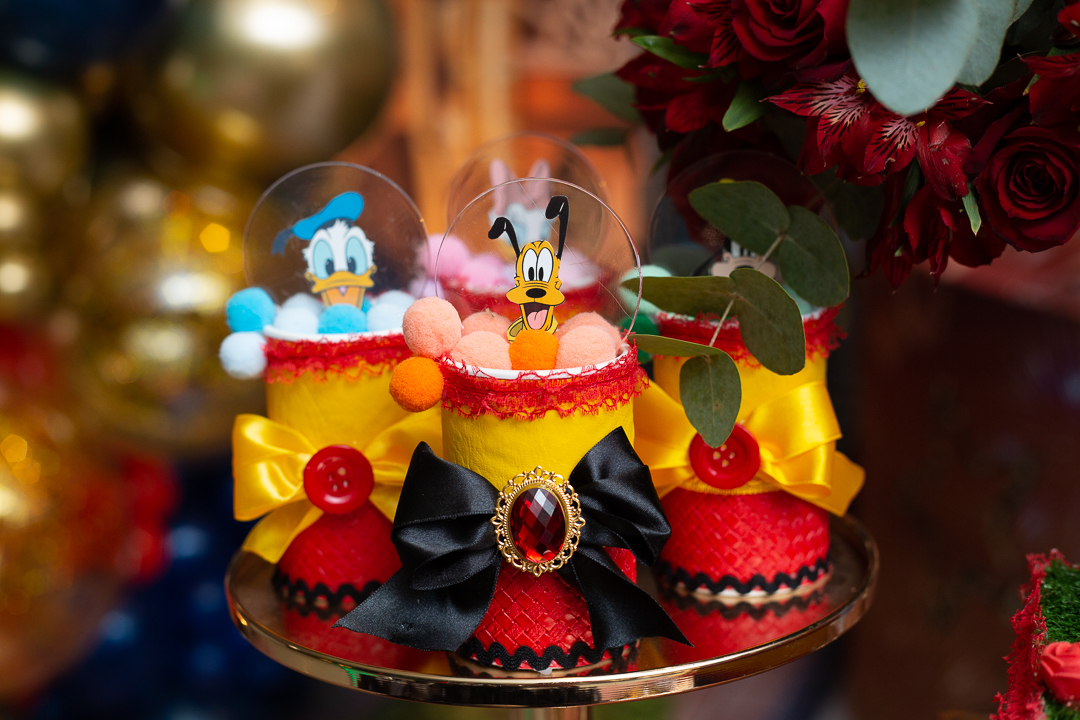 Detalhes da decoração - festa de aniversário tema da Disney