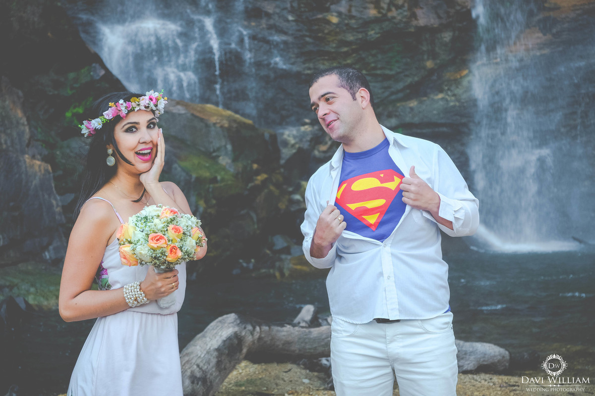 Ensaio de Casal no Salto do Corumbá - Fotógrafo Davi William