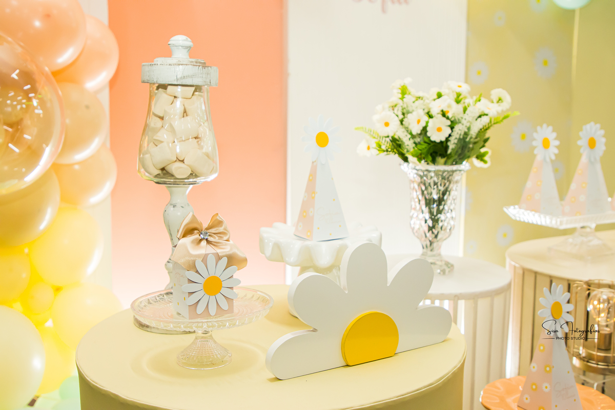 decoração margaridas