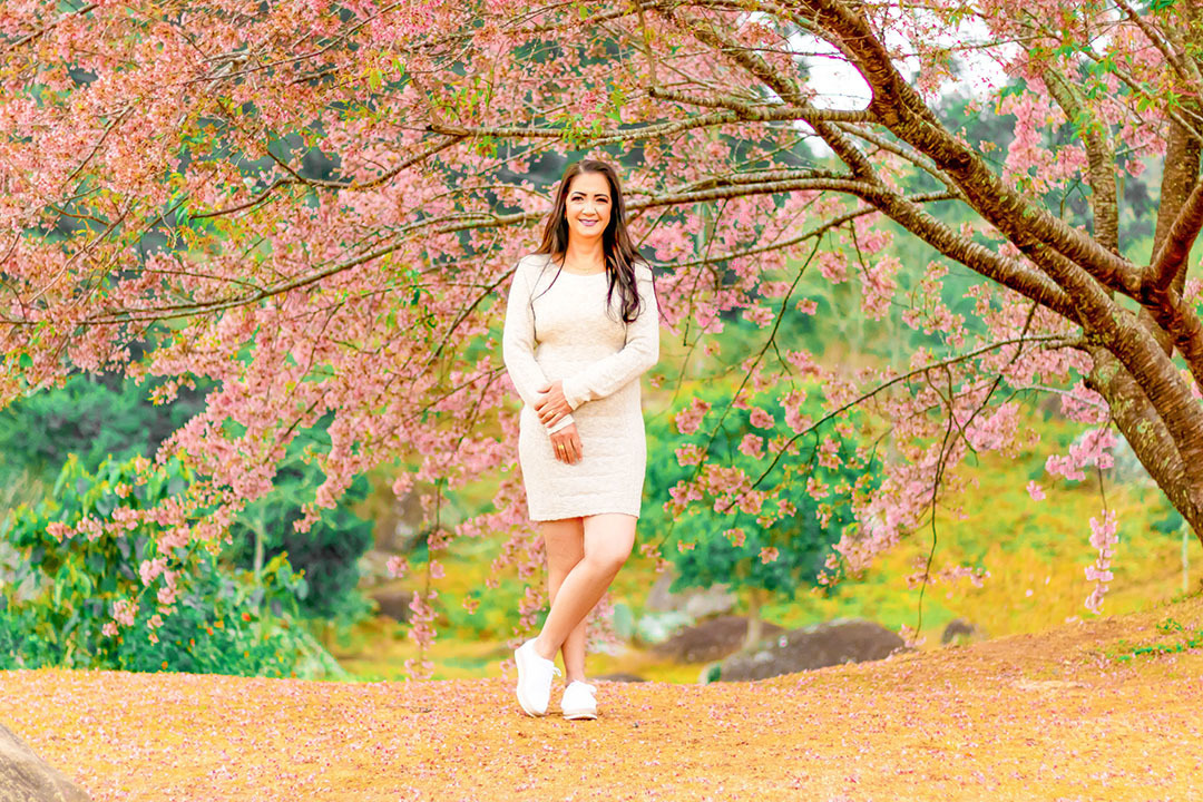 ensaio mulher com flores