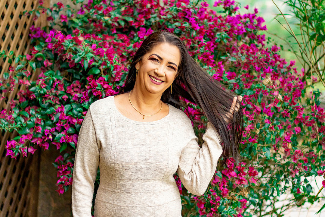 ensaio mulher com flores