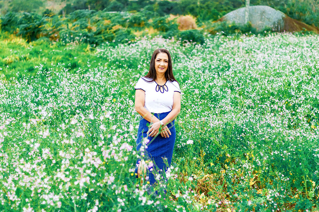 ensaio mulher com flores