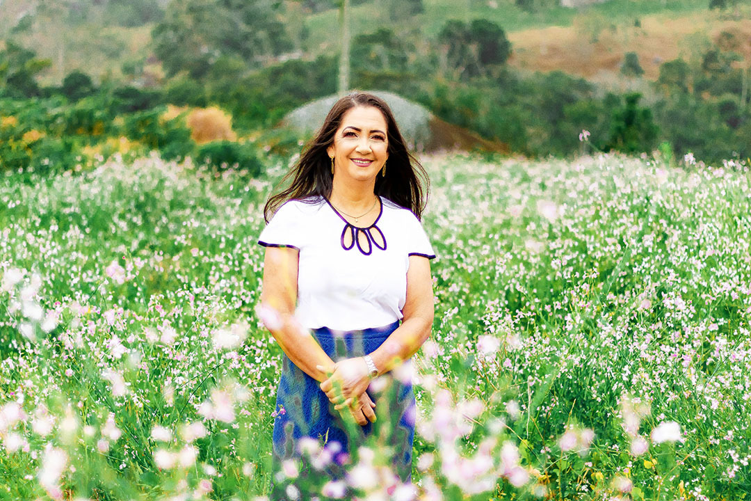 ensaio mulher com flores