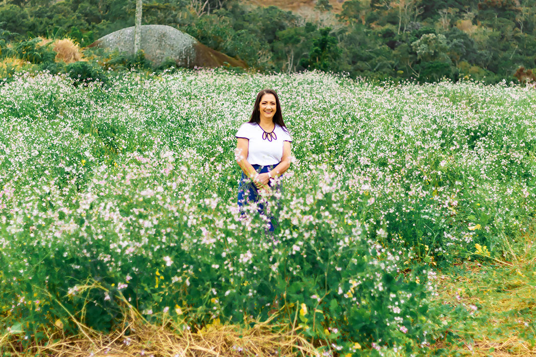 ensaio mulher com flores