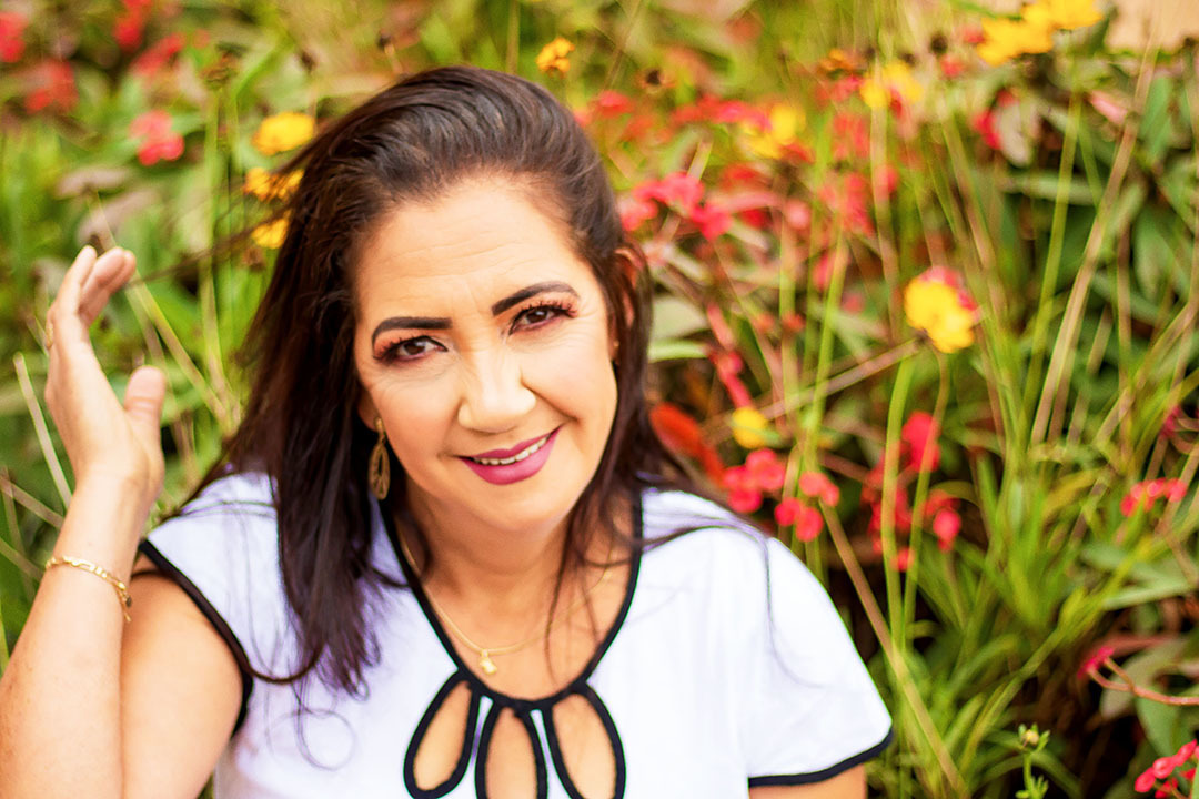 ensaio mulher com flores