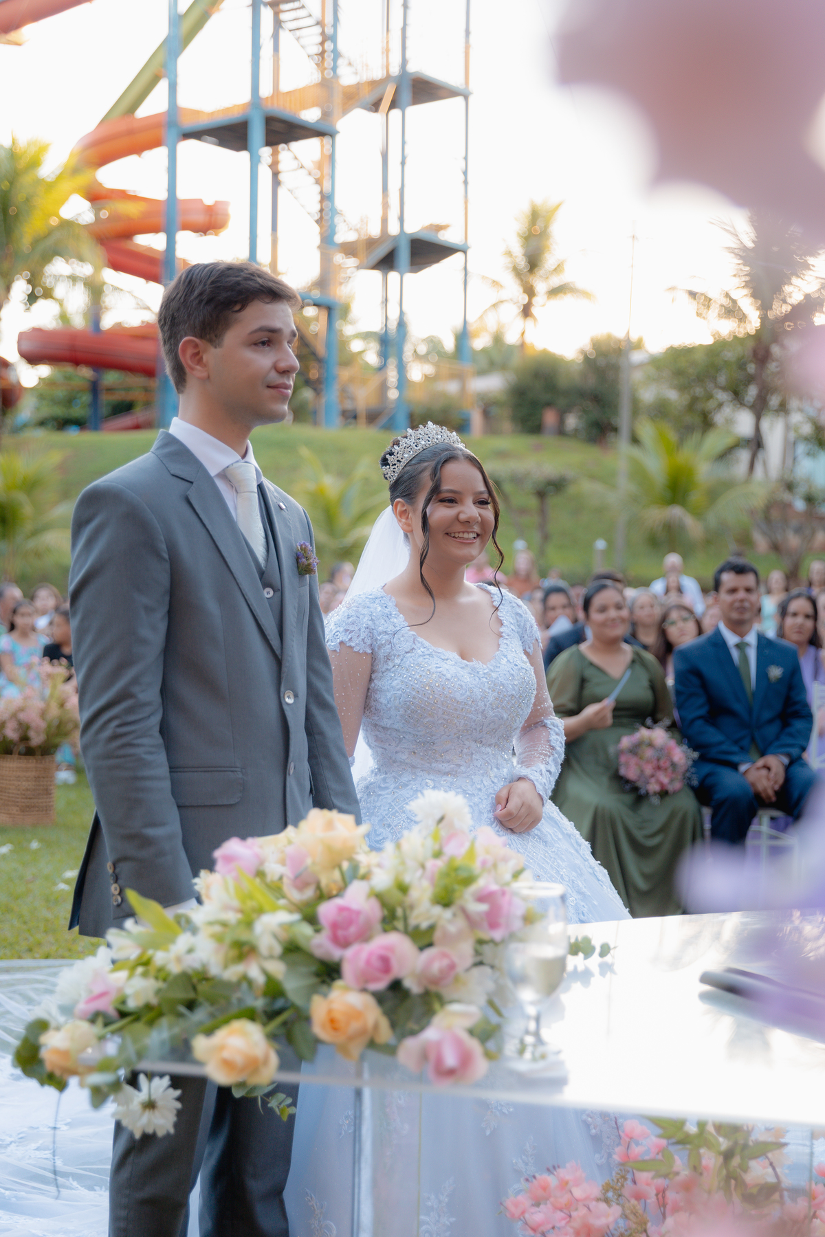 treinando o sorriso para o casamento - casamento ao ar livre - porto Rico - Paraná - Londrina - Maringá - Apucarana - Mauá da Serra 