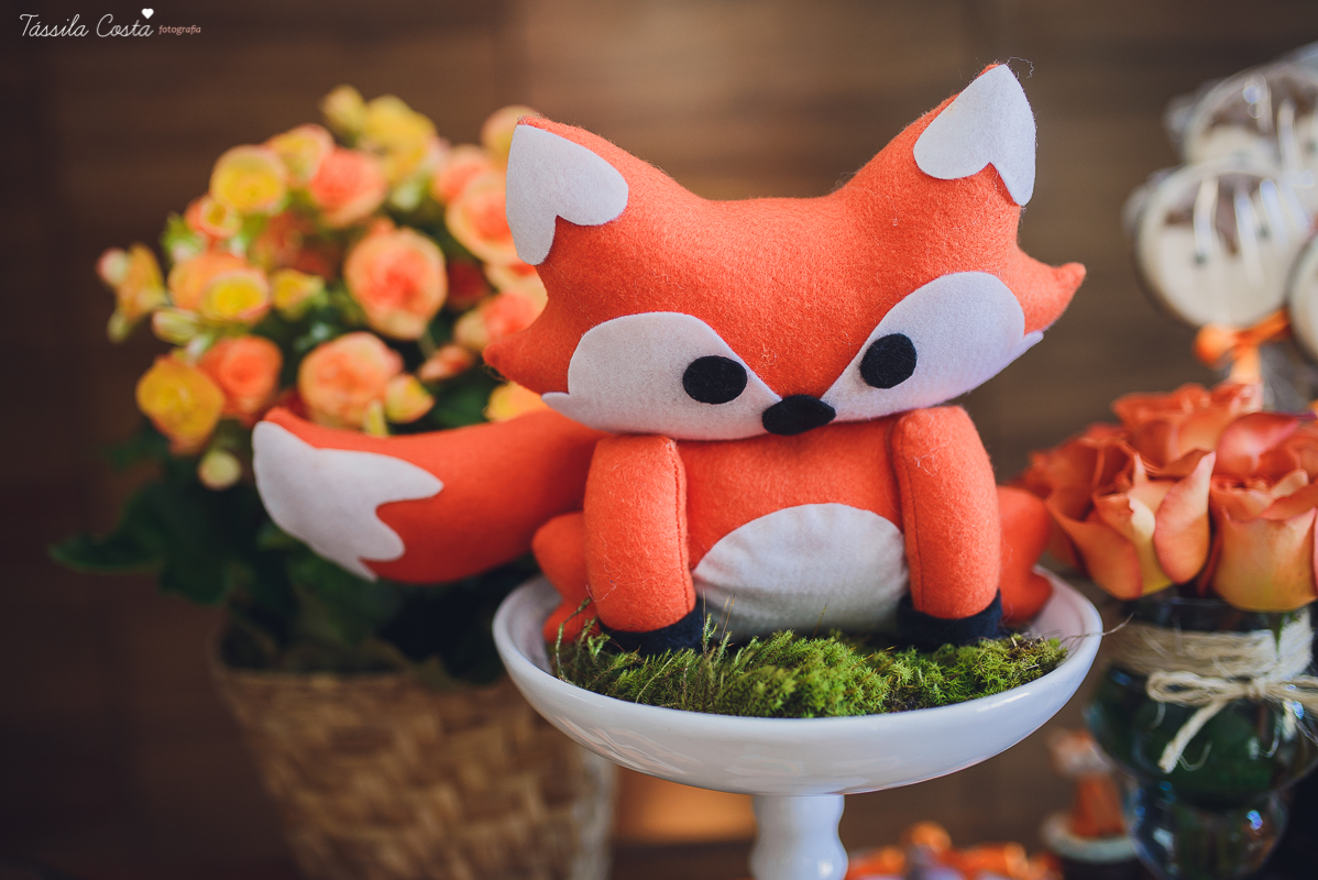 chá de bebê super diferente, festa no tema raposa, festa intimista e linda, chá de bebê de menino, decoração de chá de bebê super diferente