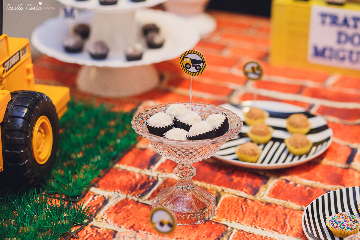 festa no colônia de férias Na Brinca, decoração de festa de menino no tema trator, fotografia by Tássila Costa, fotos de aniversário infantil em Vitória ES