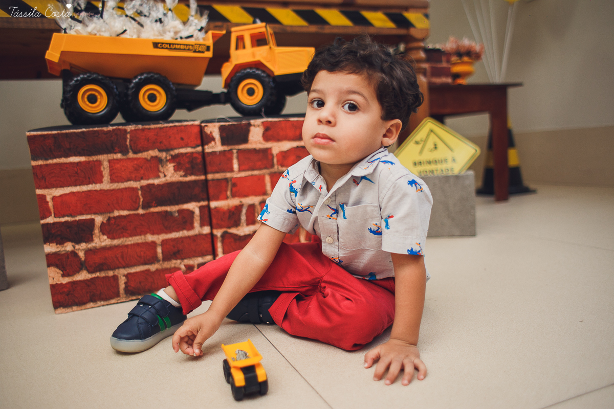festa no tema caminhão, fotos de aniversário infantil em vitória es, tássila costa fotografia, mae de menino, mundo azul, festa de aniversário de 2 anos
