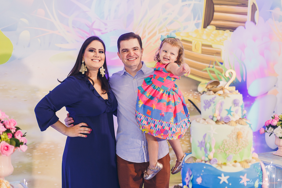 festa no tema sereia, cerimonial Tironi Bambini, Vitória ES, fotografia de aniversário infantil em vitoria ES, fotos no cerimonial Tironi Bambini