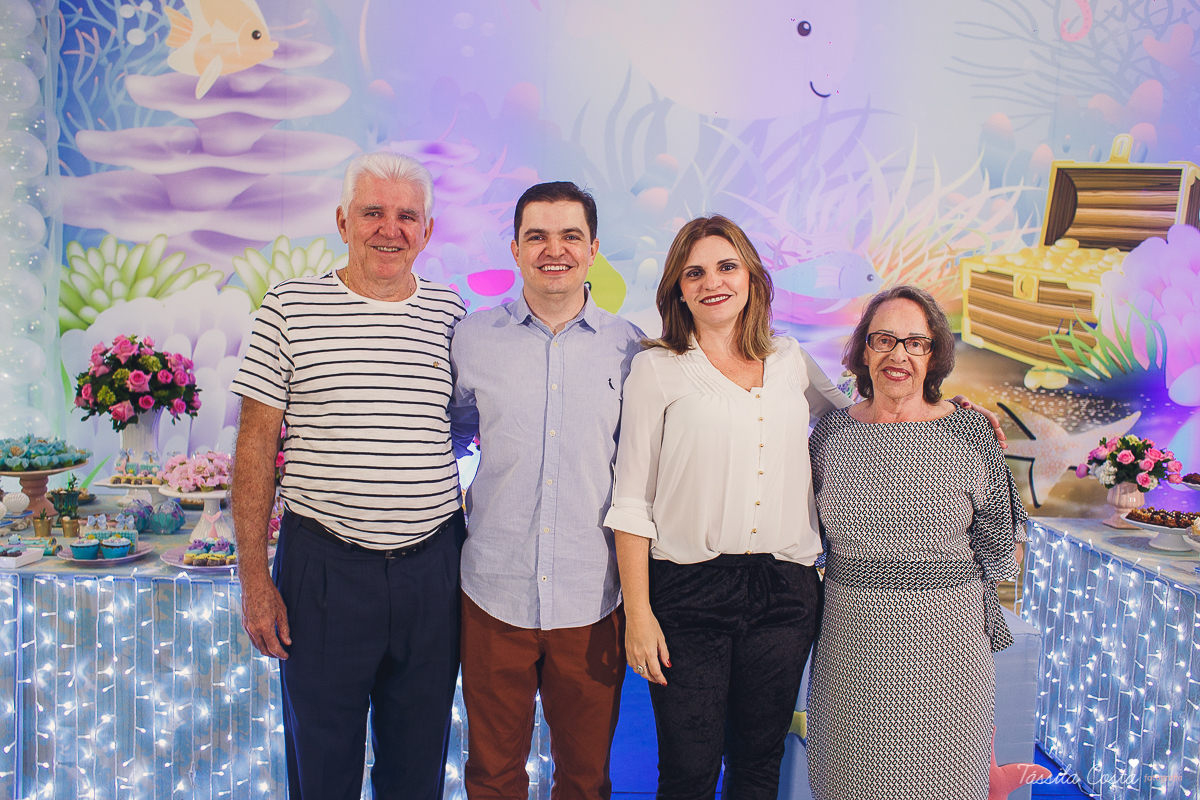 festa no tema sereia, cerimonial Tironi Bambini, Vitória ES, fotografia de aniversário infantil em vitoria ES, fotos no cerimonial Tironi Bambini