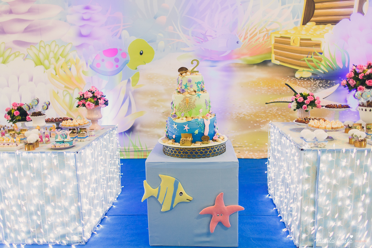festa no tema sereia, cerimonial Tironi Bambini, Vitória ES, fotografia de aniversário infantil em vitoria ES, fotos no cerimonial Tironi Bambini