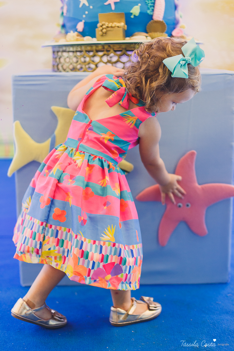 festa no tema sereia, cerimonial Tironi Bambini, Vitória ES, fotografia de aniversário infantil em vitoria ES, fotos no cerimonial Tironi Bambini